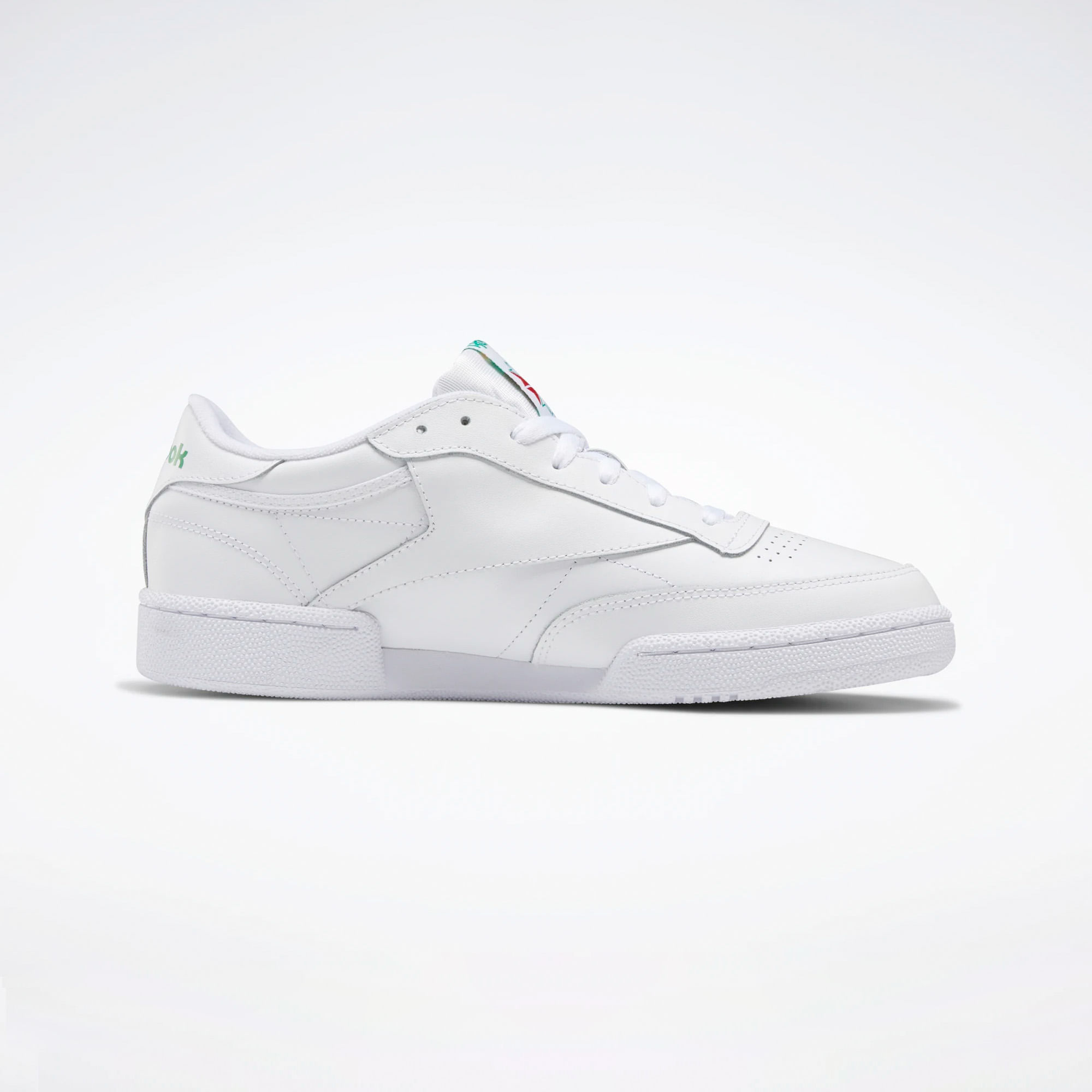 reebok club c 85 white and green