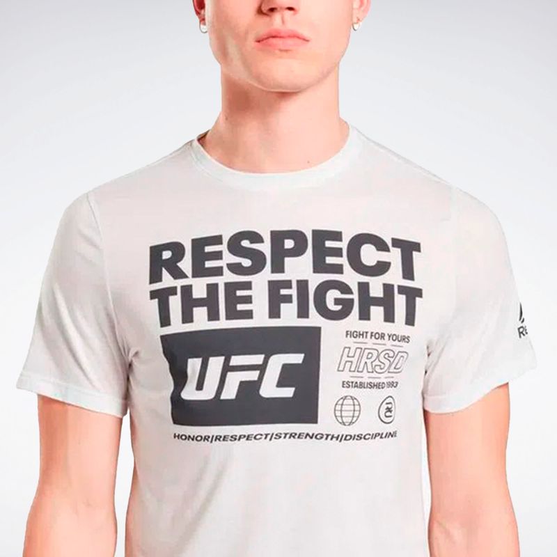 Camiseta UFC Text Bunker Blue Hombre  Tops y Camisetas Reebok - Avalon  Beaute