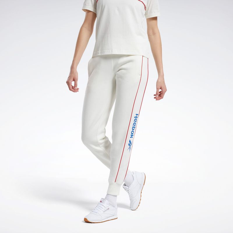 Pantalon store reebok blanco