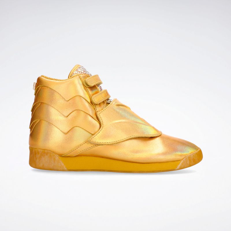 Reebok freestyle hi store mujer amarillo