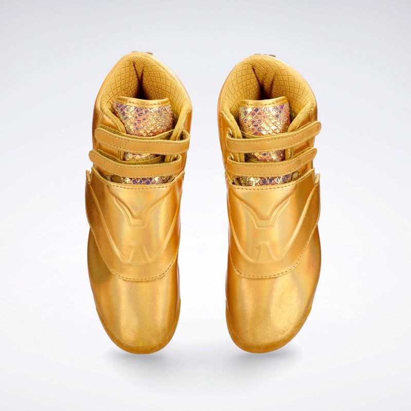 Reebok freestyle hi hombre dorados new arrivals